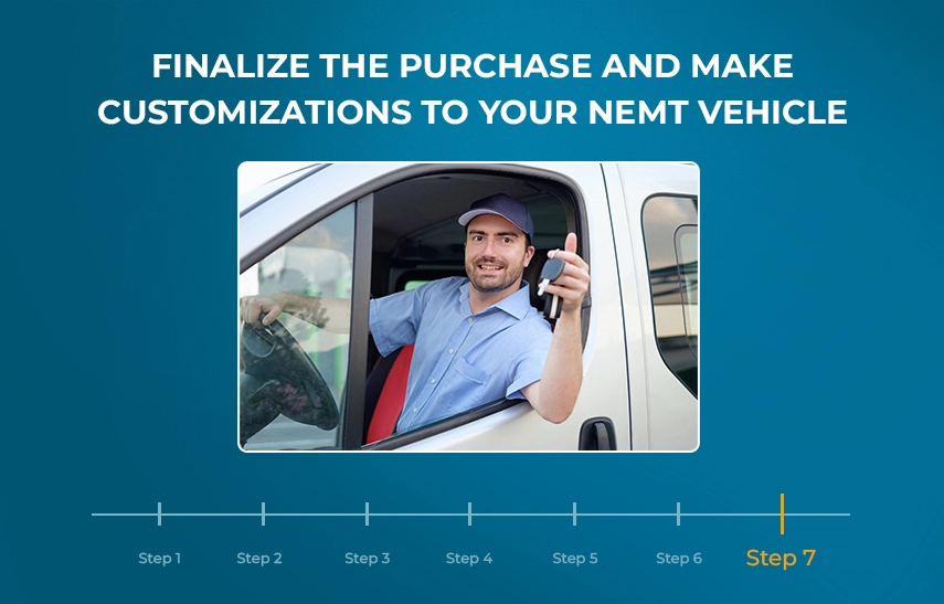 Step 7. Finalize the Purchase and Make Customizations to Your NEMT Vehicle