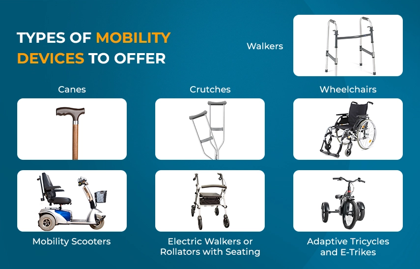 Types of Mobility Devices to Offer