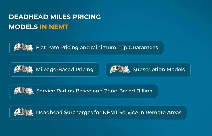 Deadhead Miles Pricing Models in NEMT