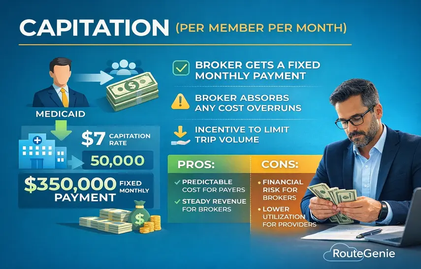 capitation nemt broker payment model