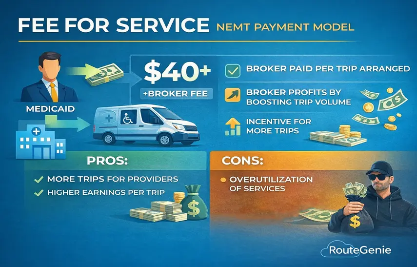 fee for service nemt broker payment model