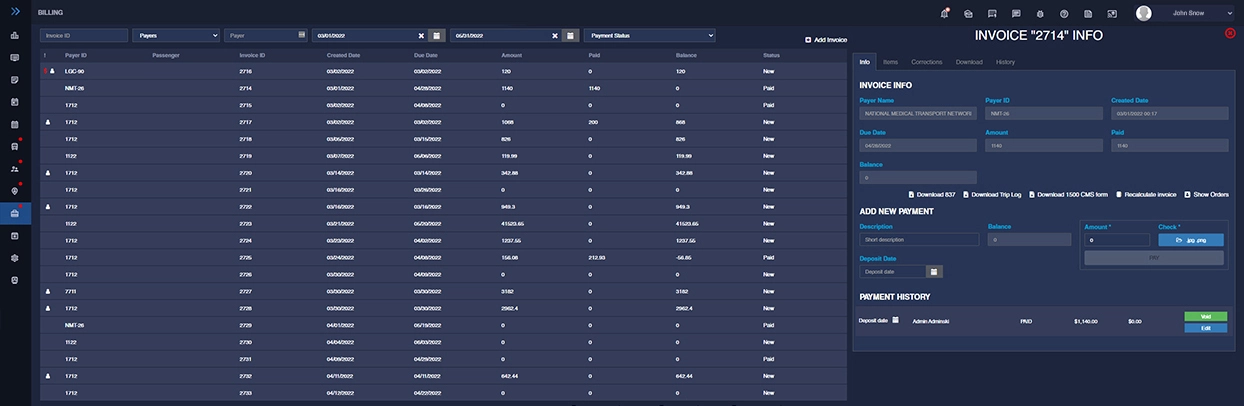 nemt dispatch and billing software