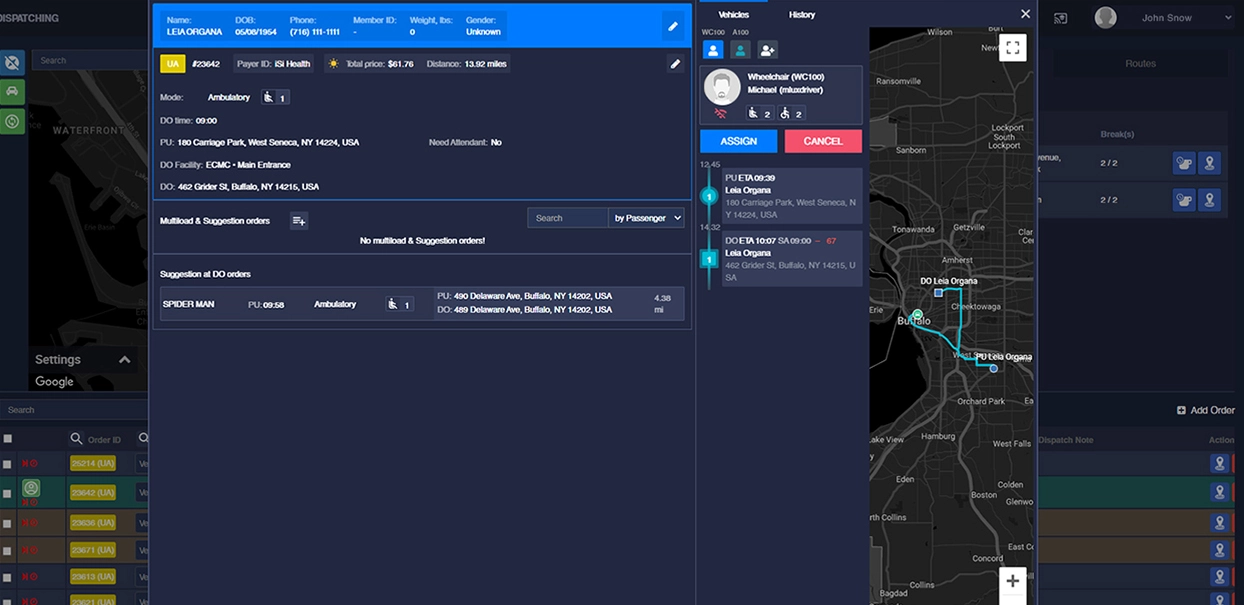 nemt dispatch solution